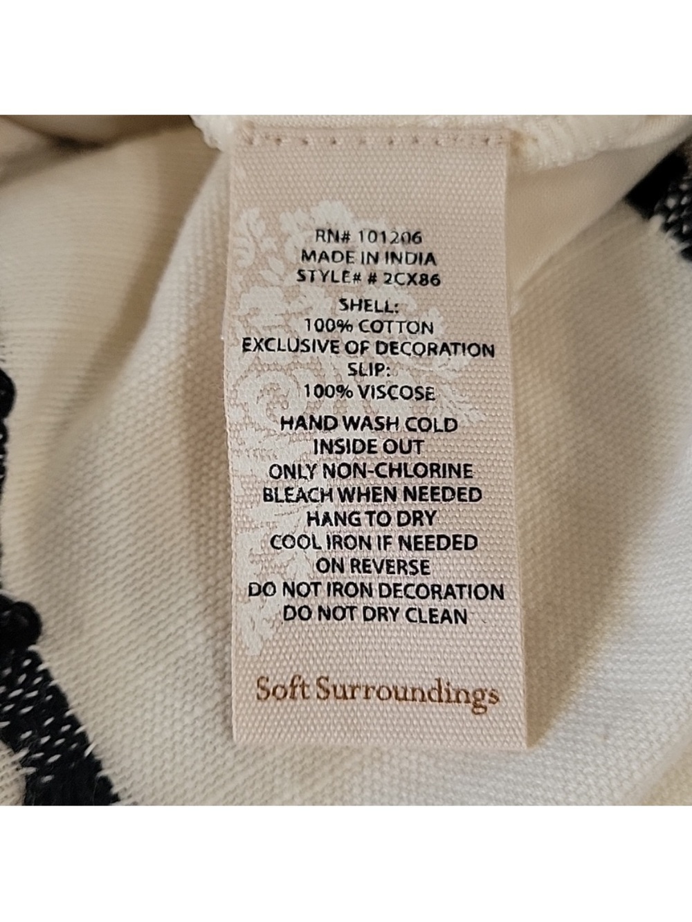 Soft Surroundings Coco Mer Embroidered shift dress women's size XL - Picture 9 of 12